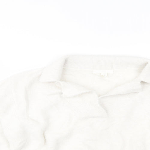 H&M Womens White   Pullover Jumper Size S
