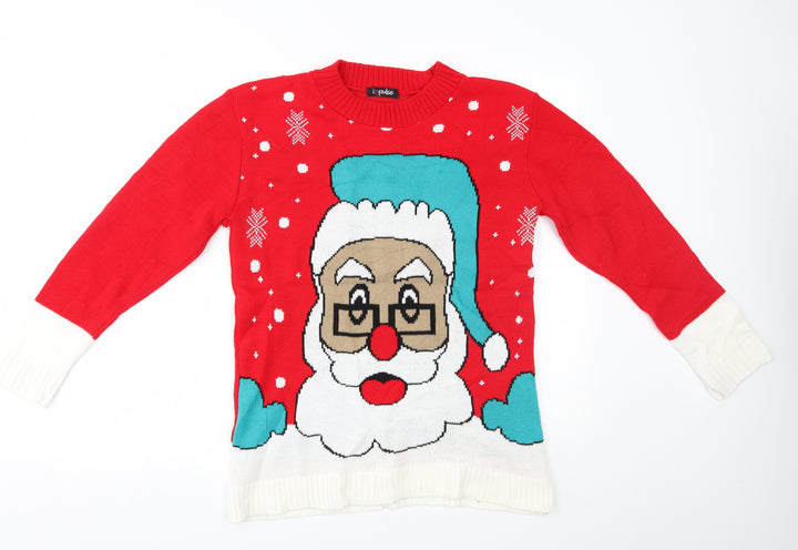 I love pulse Womens Red Pullover Jumper One Size - christmas
