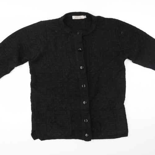 jeevika Womens Black   Cardigan Jumper Size S