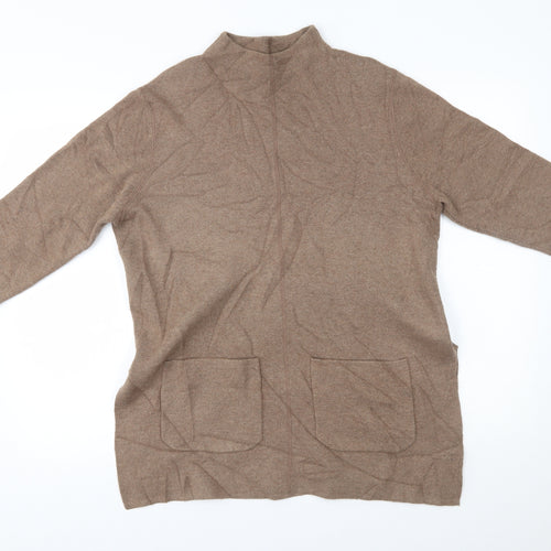 M&S Womens Brown   Pullover Jumper Size 14