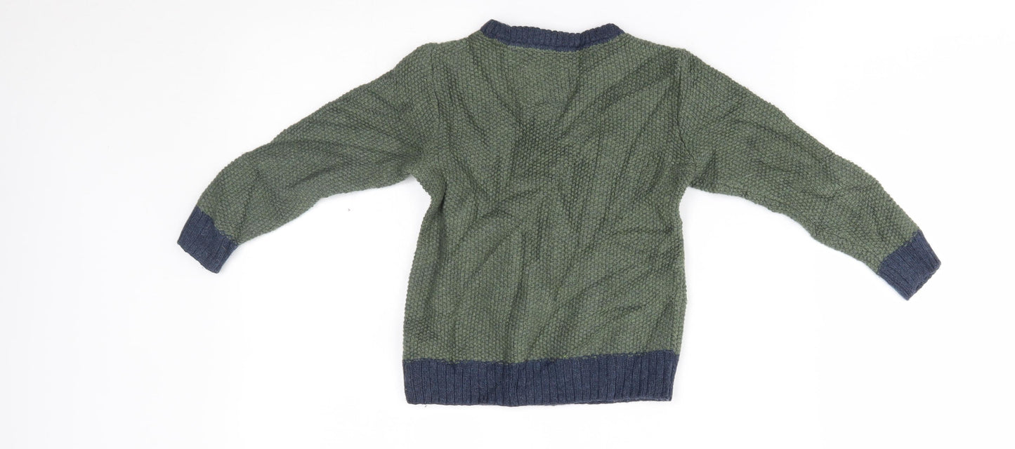 TU Baby Green   Pullover Jumper Size 12-18 Months  - fox