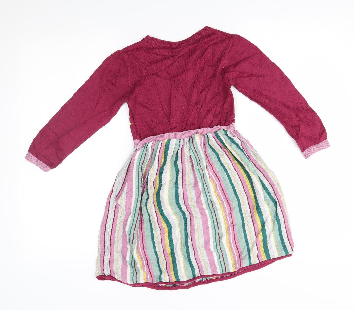 John Lewis Womens Multicoloured Striped  A-Line  Size 6