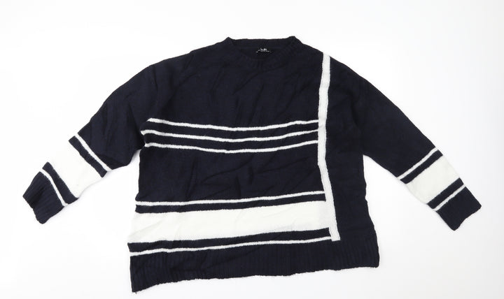 Wallis Womens Blue   Pullover Jumper Size M