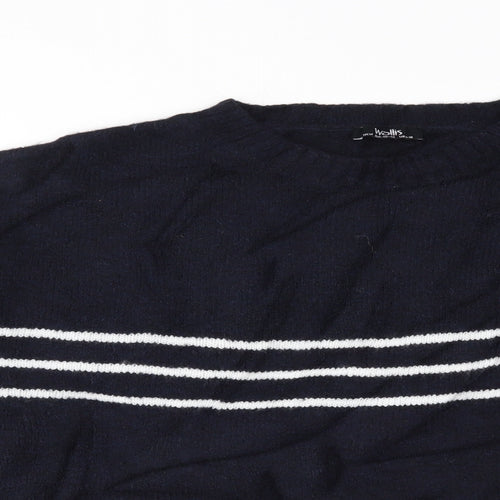Wallis Womens Blue   Pullover Jumper Size M