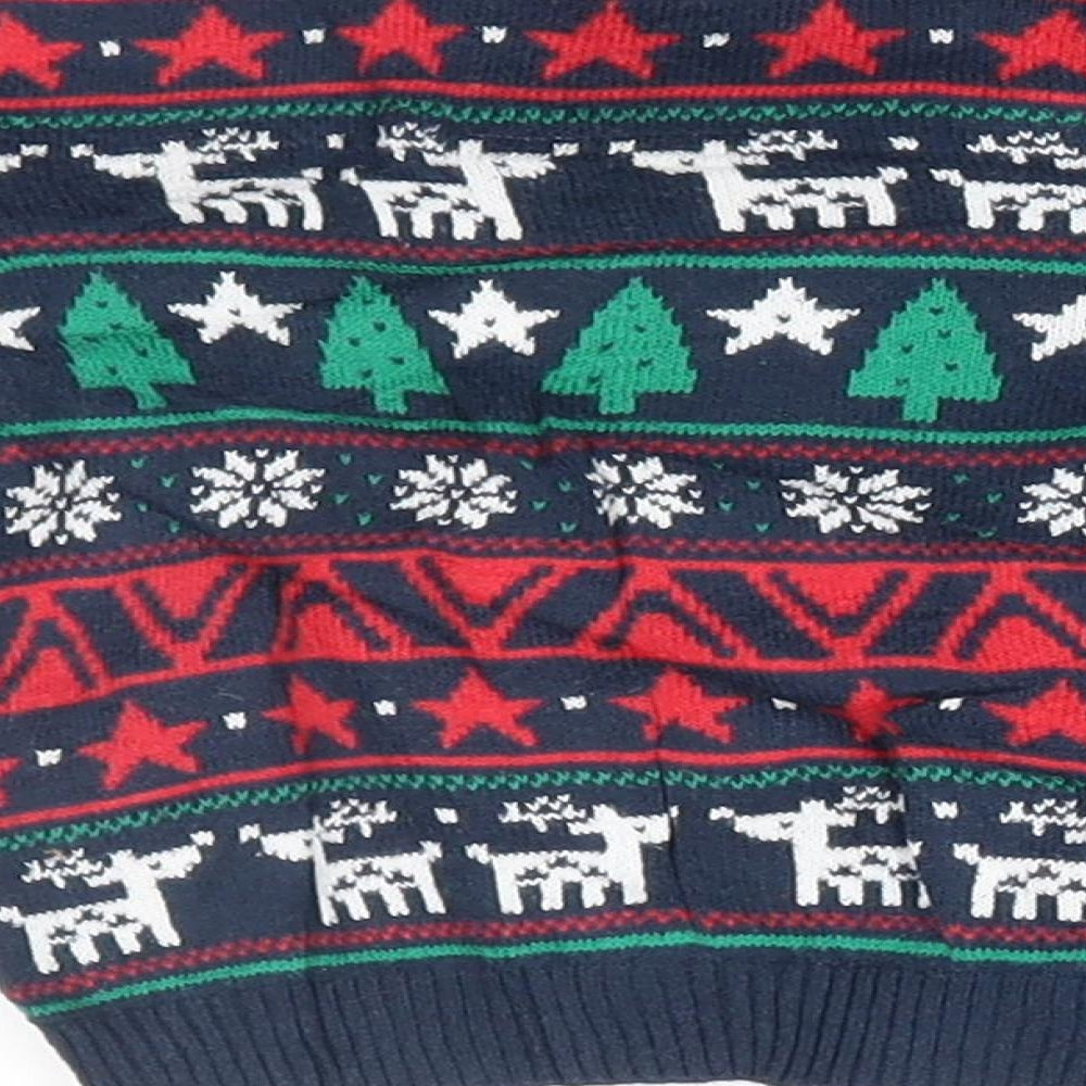 F&F Baby Blue Fair Isle  Pullover Jumper Size 6-9 Months  - christmas