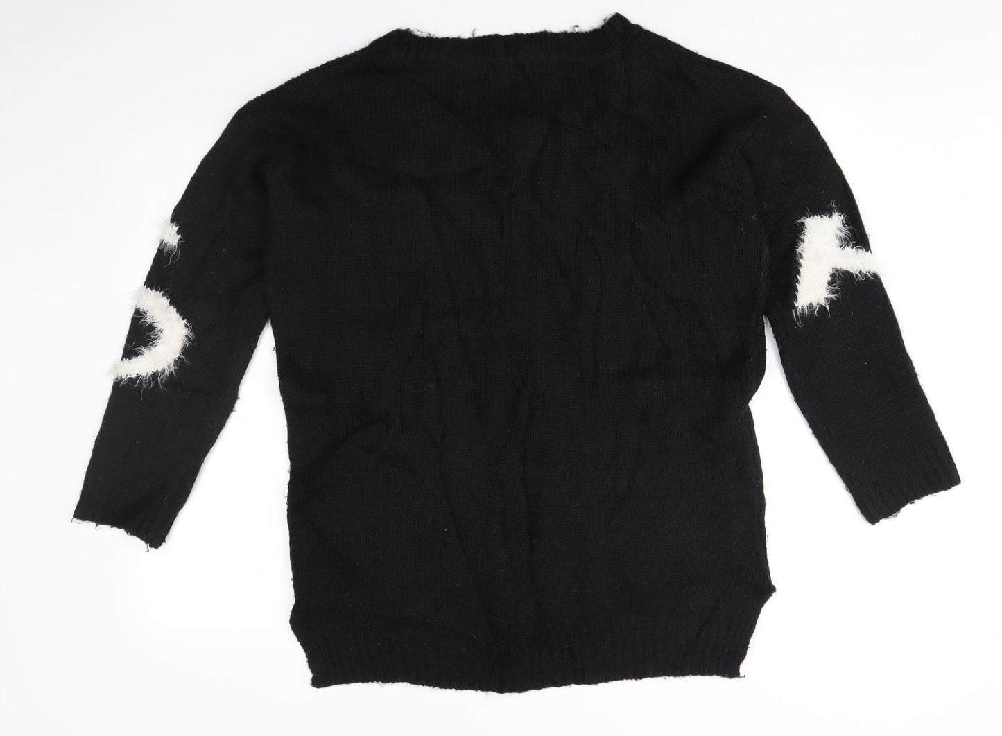 So Fabulous Womens Black   Pullover Jumper Size 16  - kiss