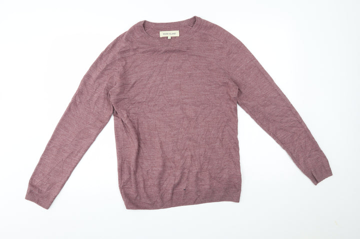 River Island Mens Red   Pullover Jumper Size S