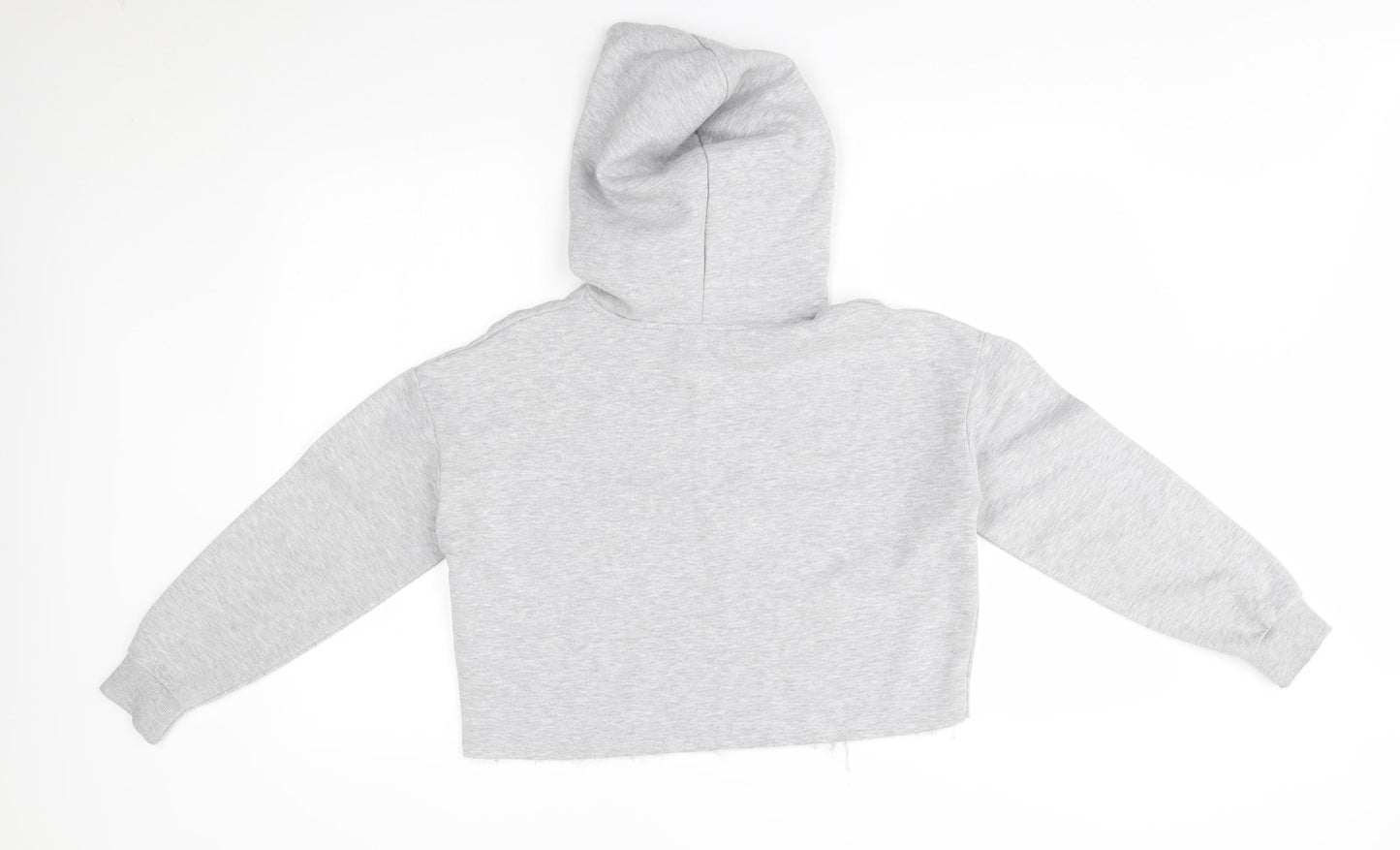 New Look Girls Grey   Pullover Hoodie Size 12-13 Years  - friends, cropped