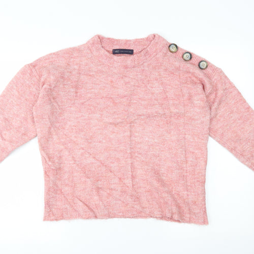 M&S Womens Pink   Pullover Jumper Size M