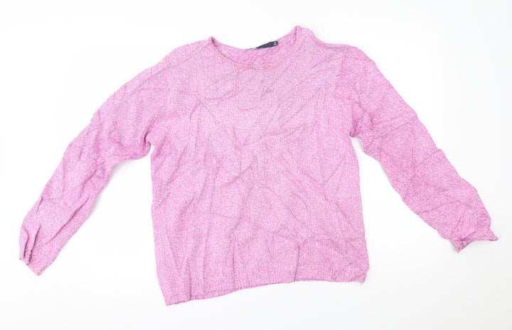 isle Womens Pink Pullover Jumper Size M