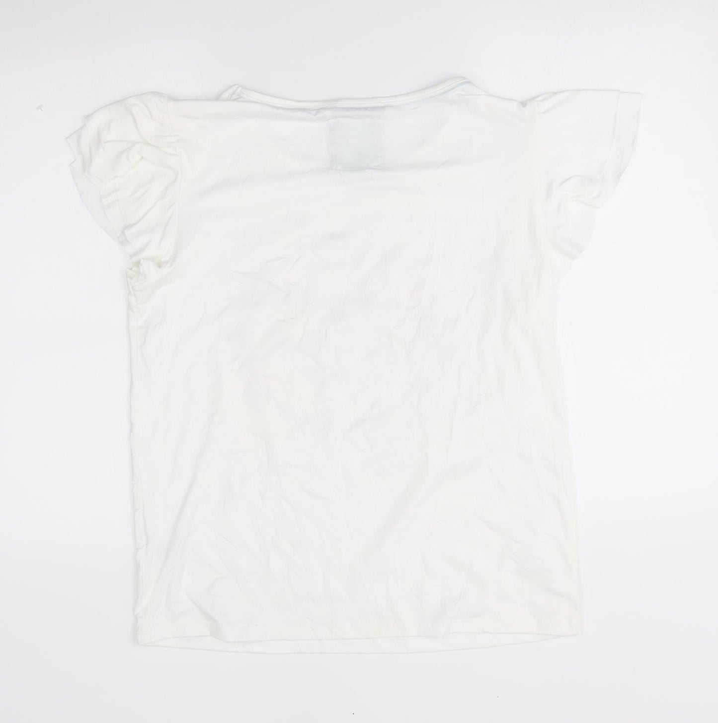 TU Womens White    Pyjama Top Size 14  - let your dreams grow