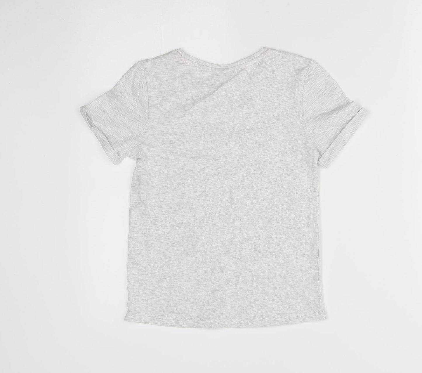 Matalan Girls Grey   Basic T-Shirt Size 8 Years