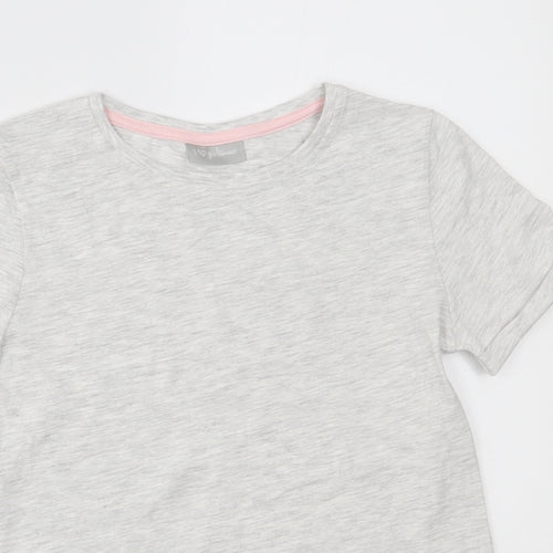 Matalan Girls Grey   Basic T-Shirt Size 8 Years