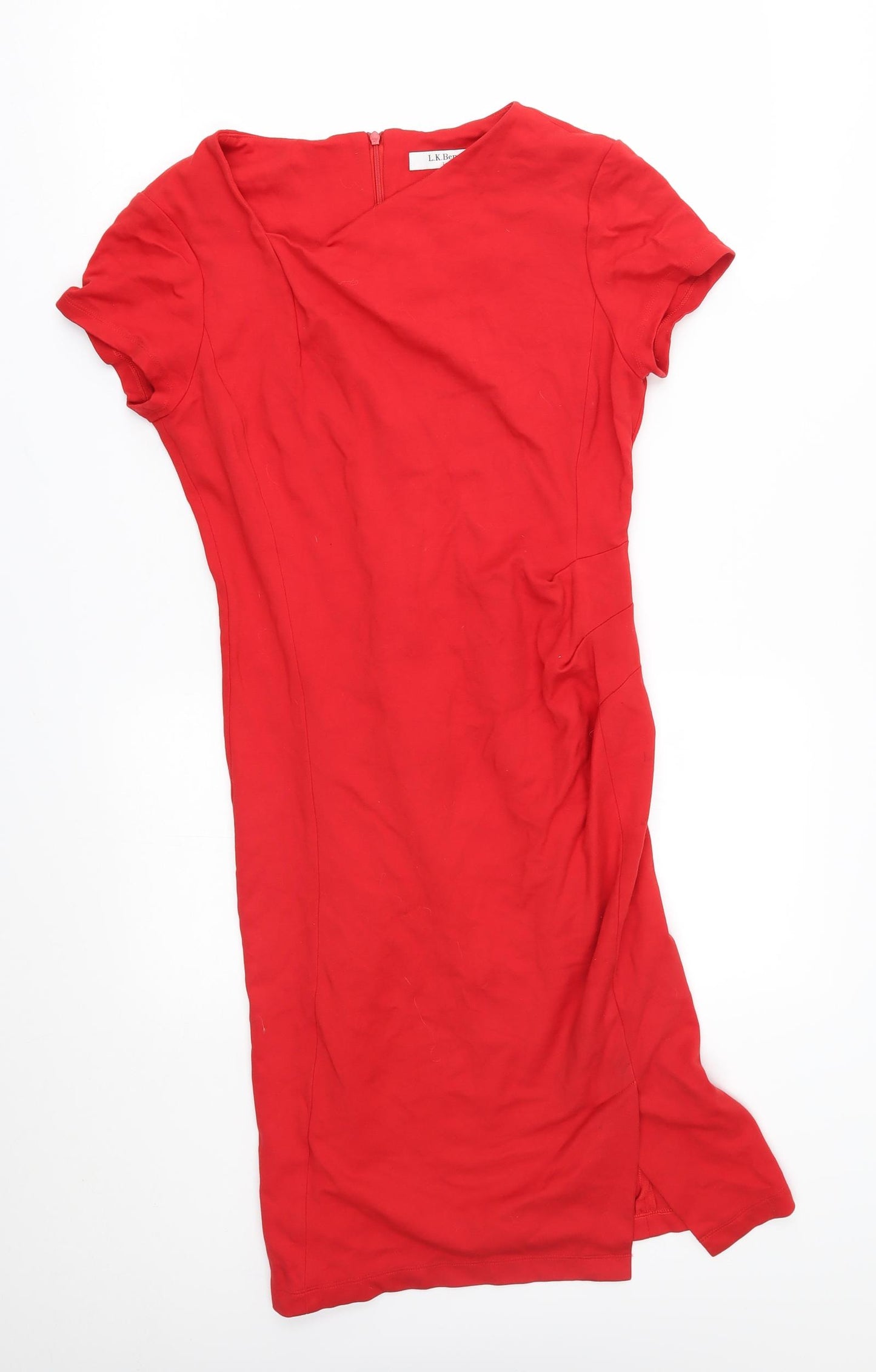 L.K.Bennet Womens Red   Pencil Dress  Size 10