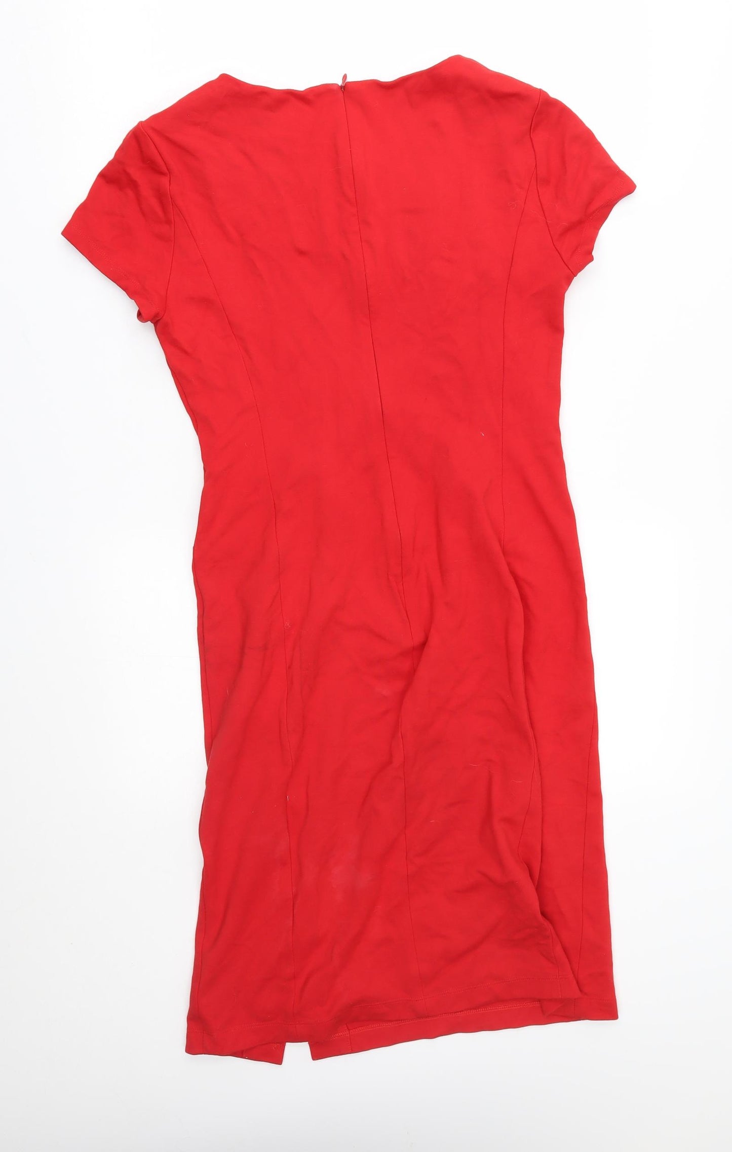 L.K.Bennet Womens Red   Pencil Dress  Size 10