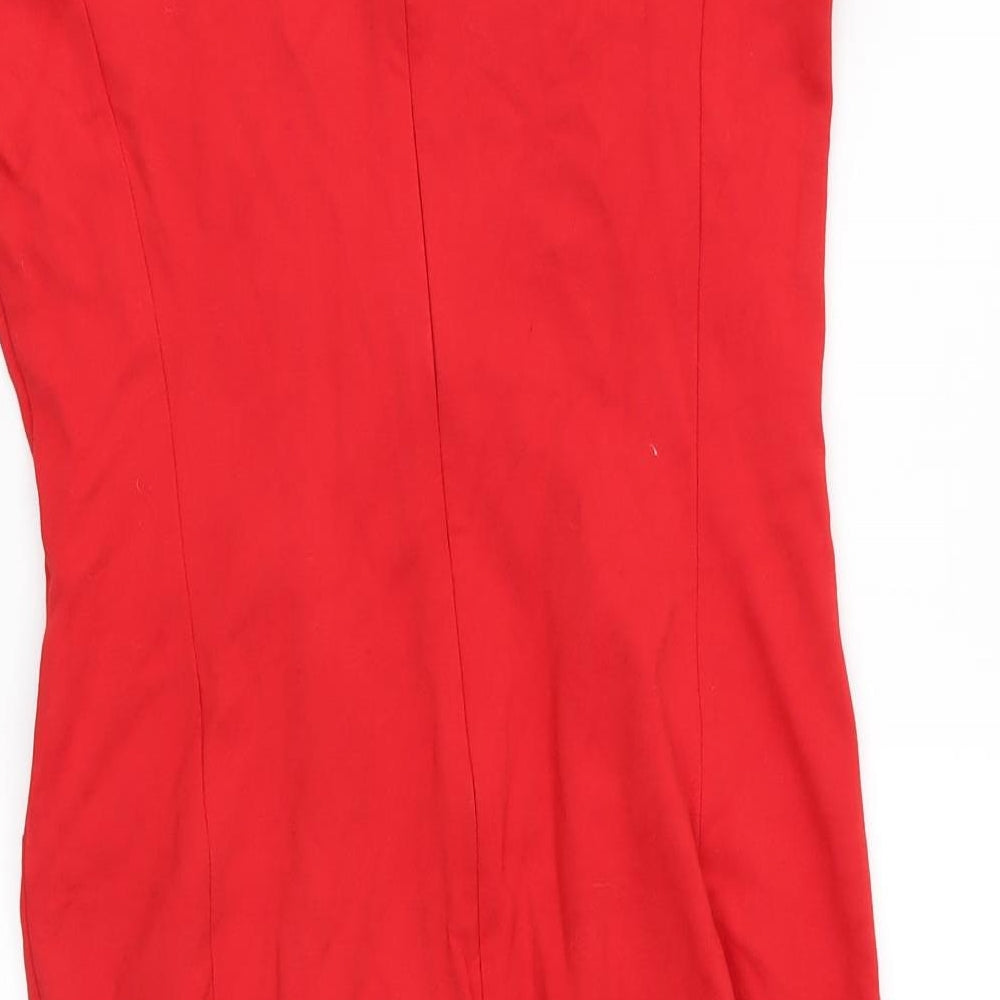 L.K.Bennet Womens Red   Pencil Dress  Size 10