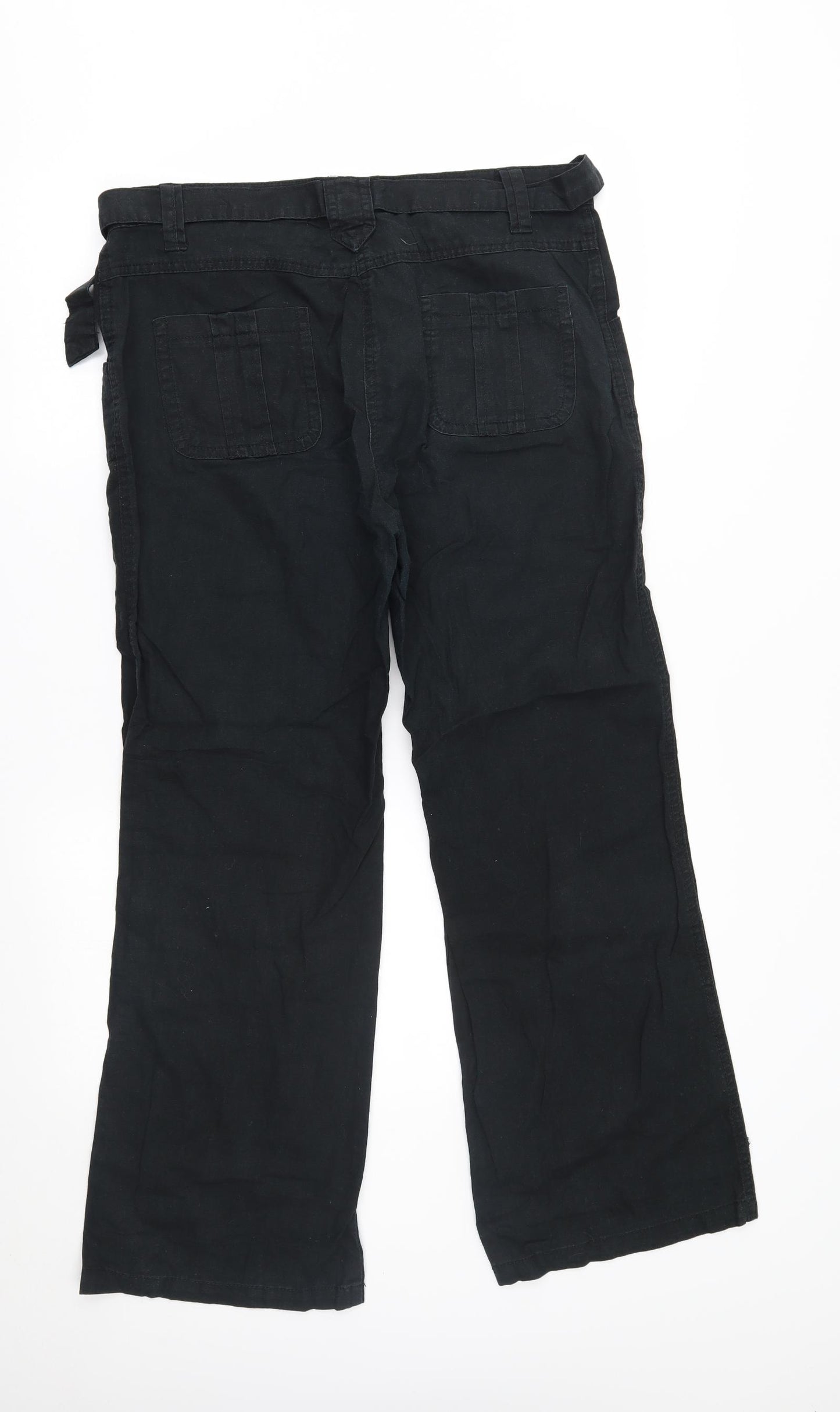 TU Womens Black   Trousers  Size 12 L28 in