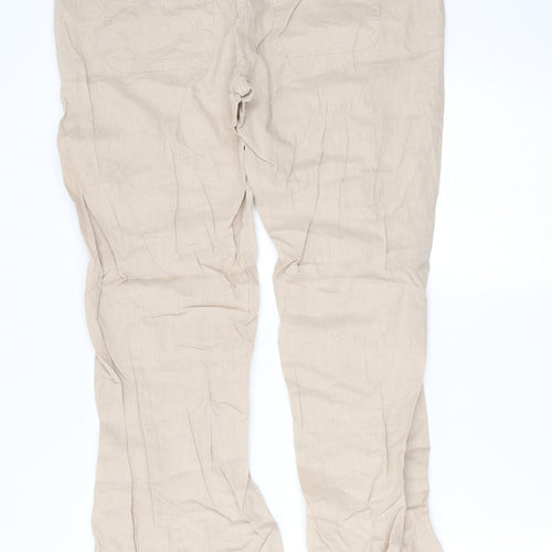 New Look Womens Beige   Trousers  Size 12 L28 in