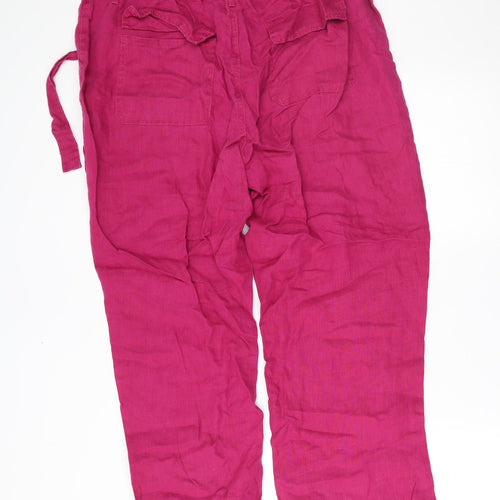 M&S Womens Purple   Trousers  Size 18 L27 in