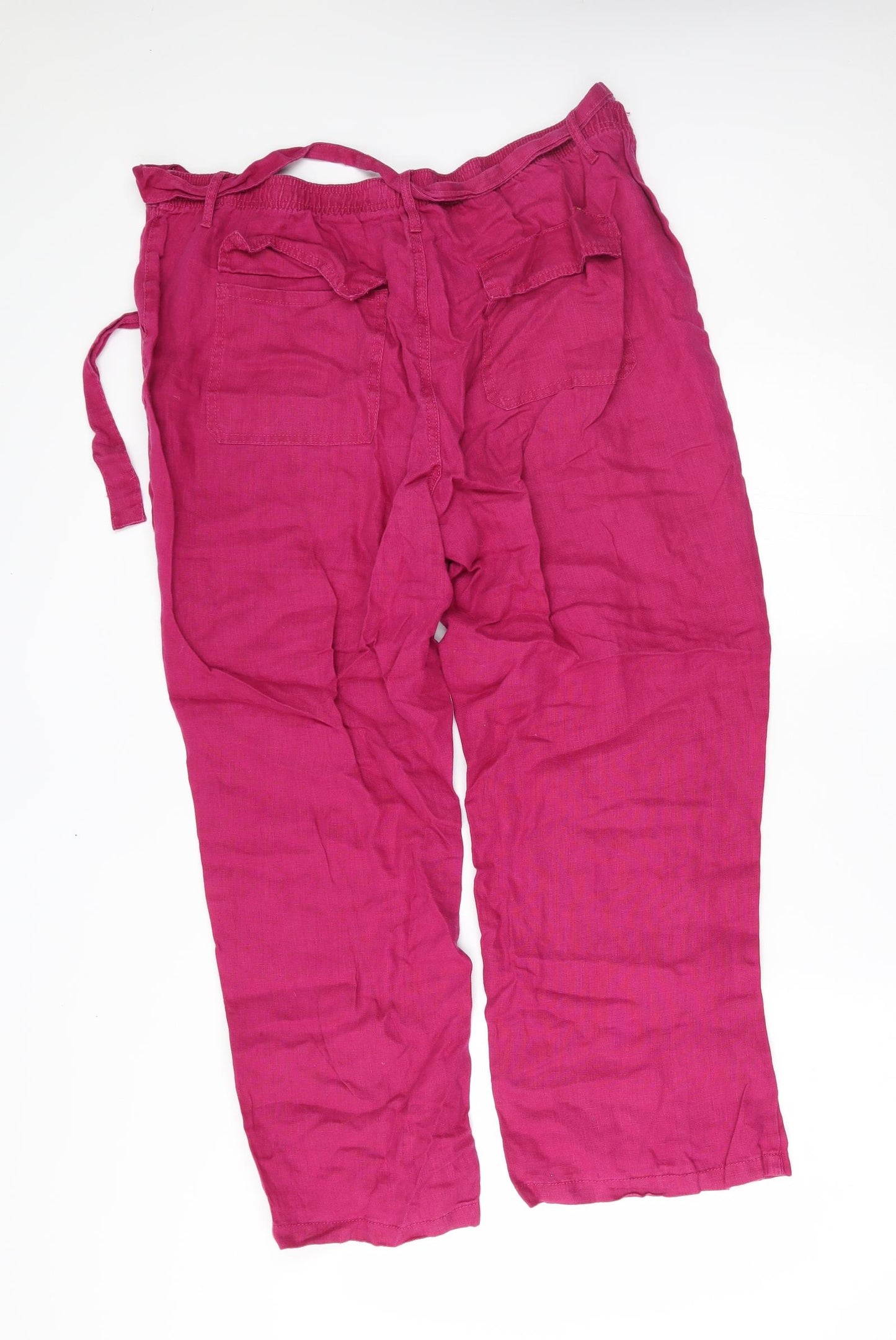 M&S Womens Purple   Trousers  Size 18 L27 in