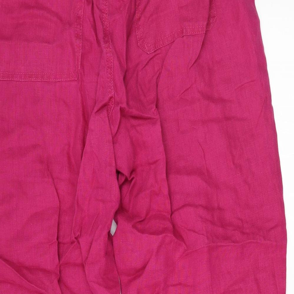M&S Womens Purple   Trousers  Size 18 L27 in