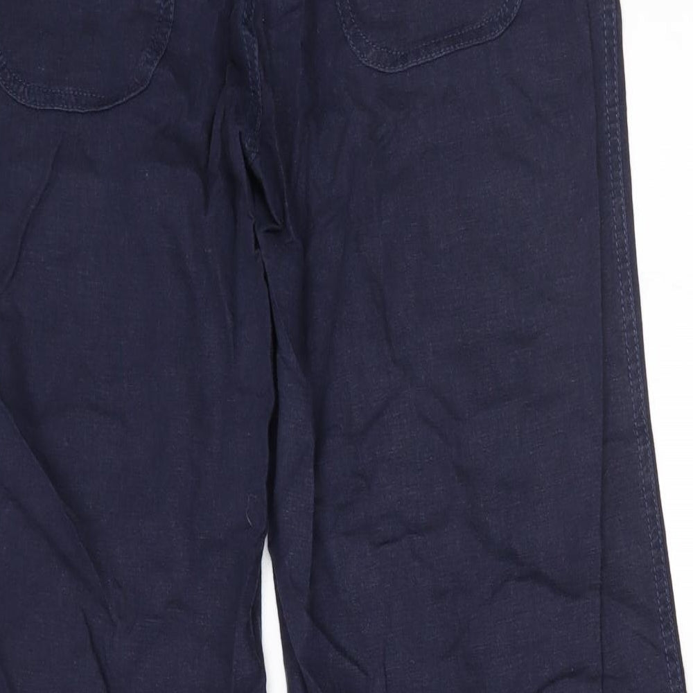 M&S Womens Blue   Trousers  Size 14 L29 in