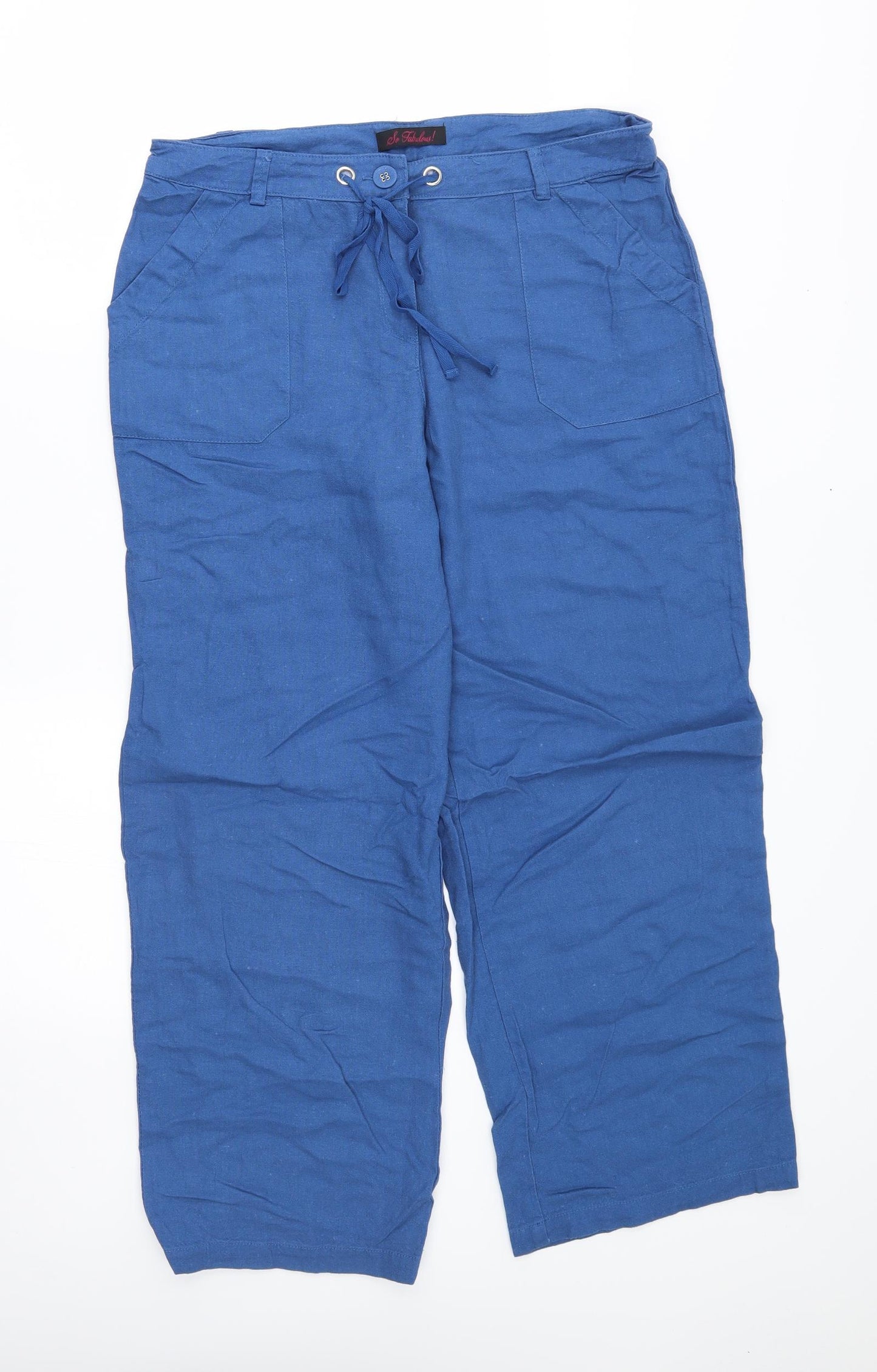 So Fabulous Womens Blue   Trousers  Size 14 L26 in