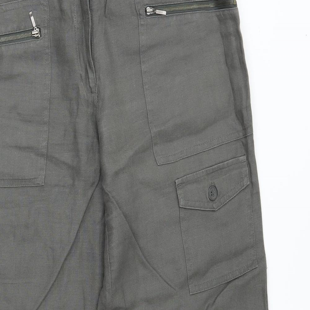 NEXT Womens Green   Trousers  Size 12 L29 in