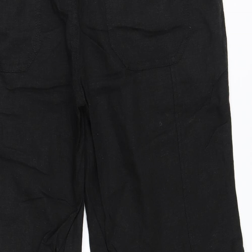 South Womens Black   Trousers  Size 10 L28 in