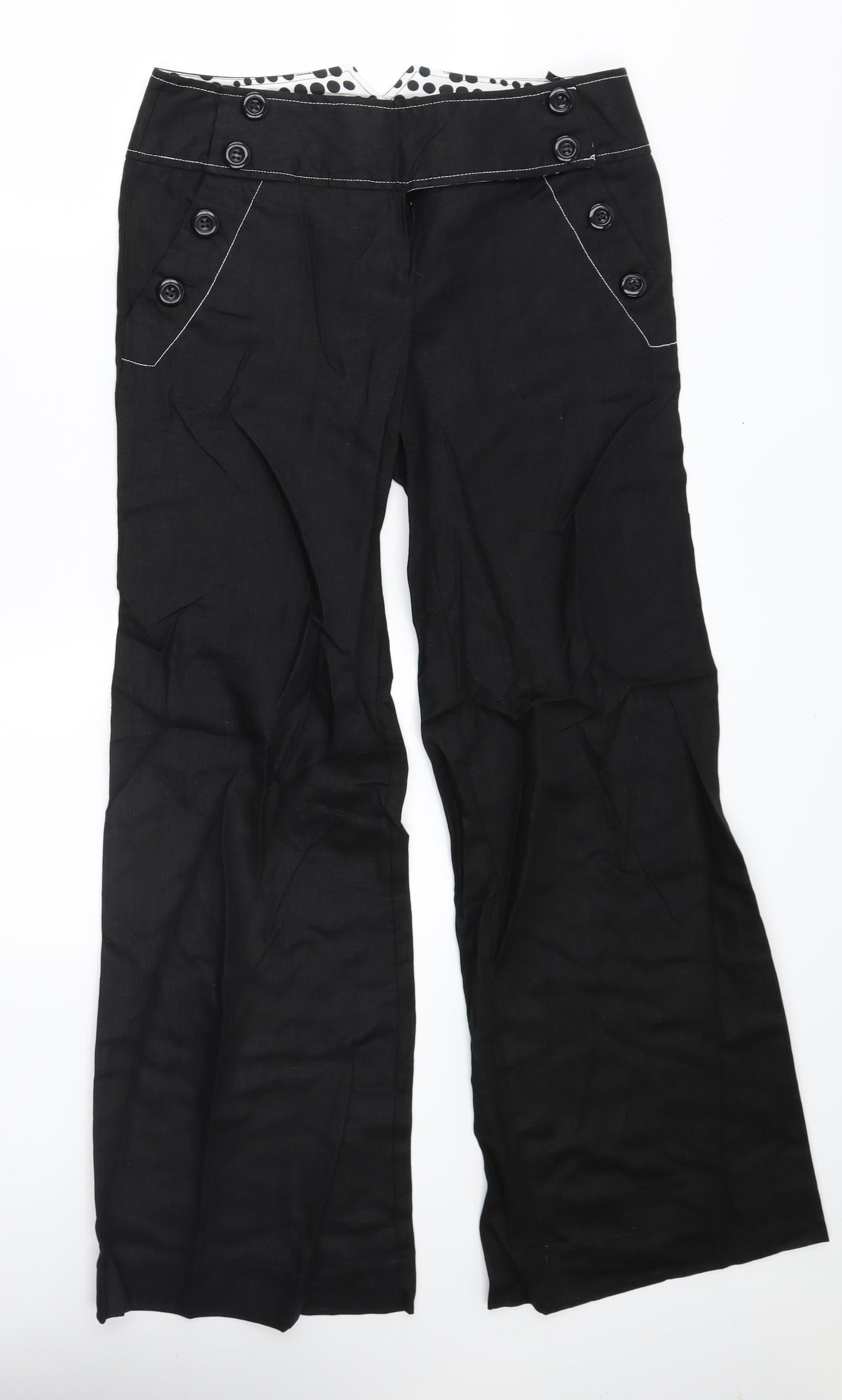 atmosphree Womens Black   Trousers  Size 10 L31 in