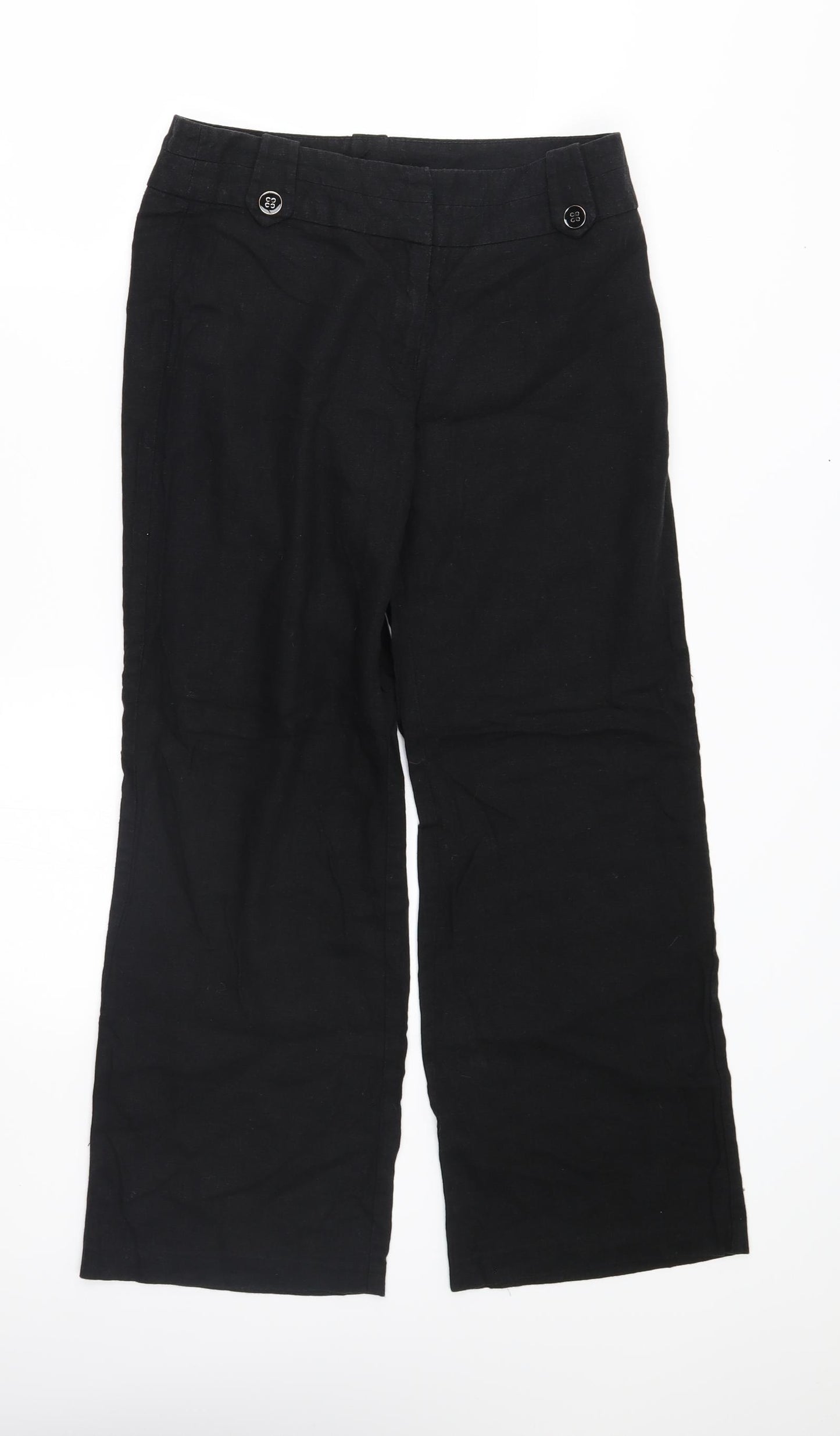 George Womens Black   Trousers  Size 8 L26 in