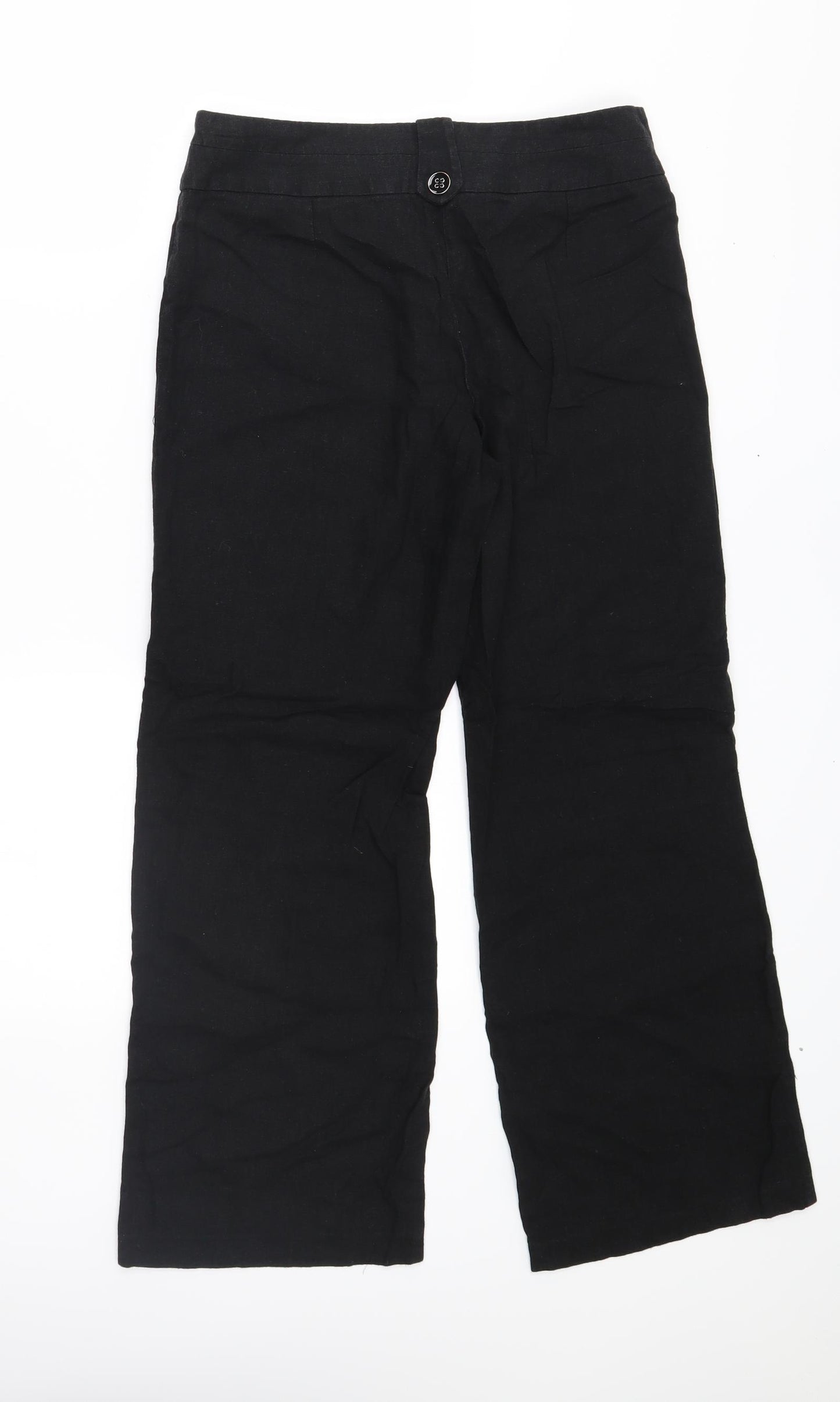 George Womens Black   Trousers  Size 8 L26 in
