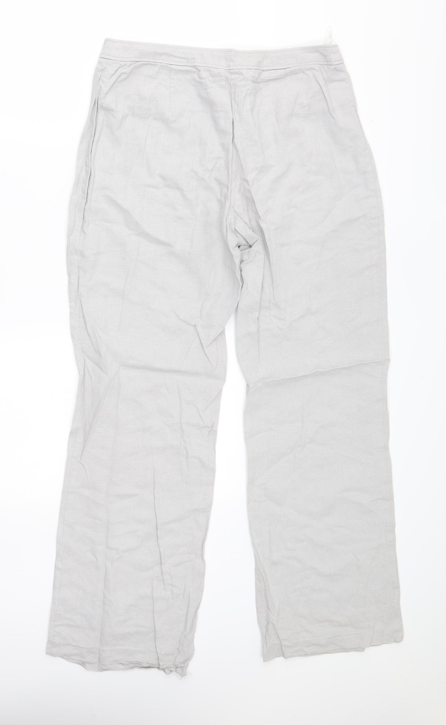 M&S Womens Grey   Trousers  Size 12 L28 in