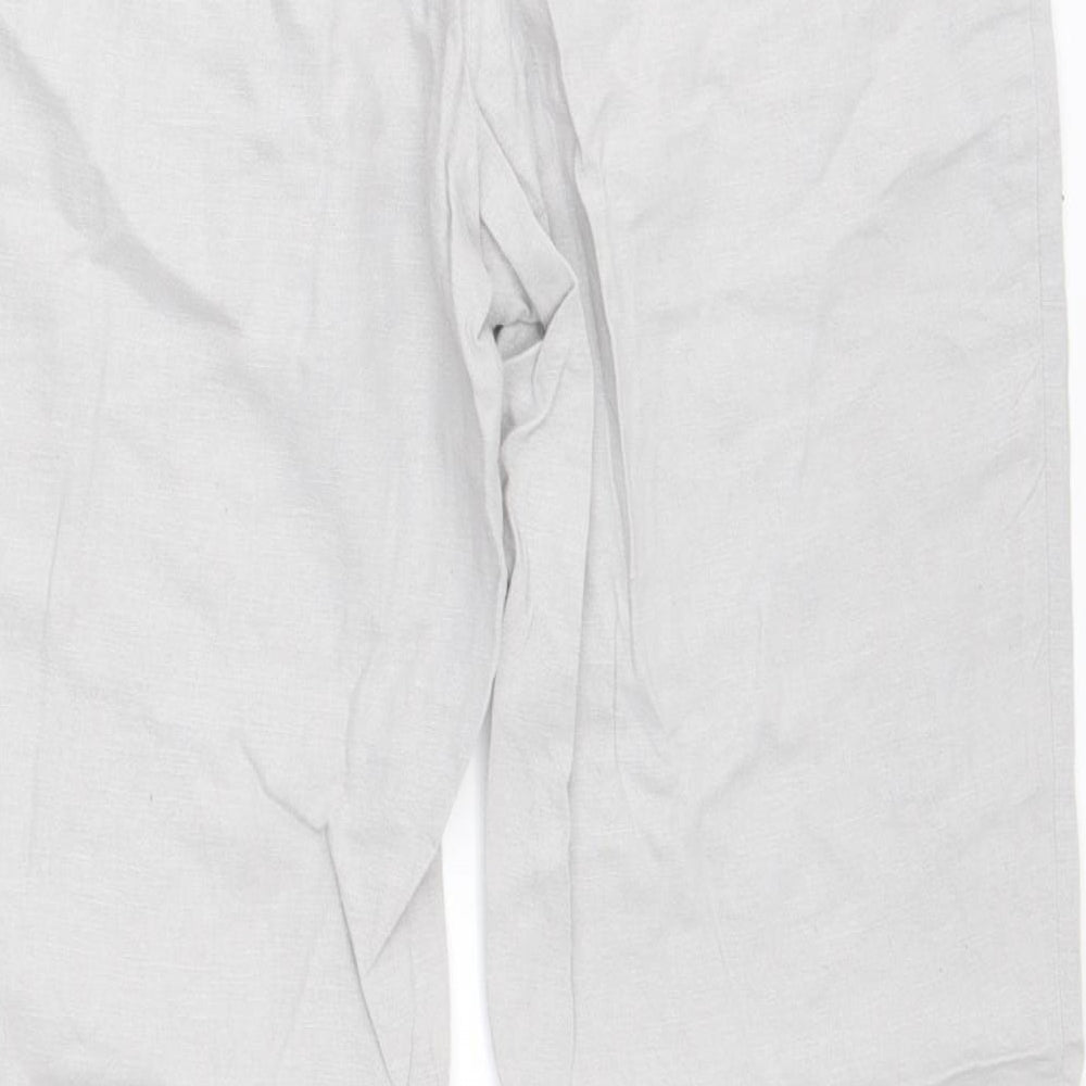 M&S Womens Grey   Trousers  Size 12 L28 in