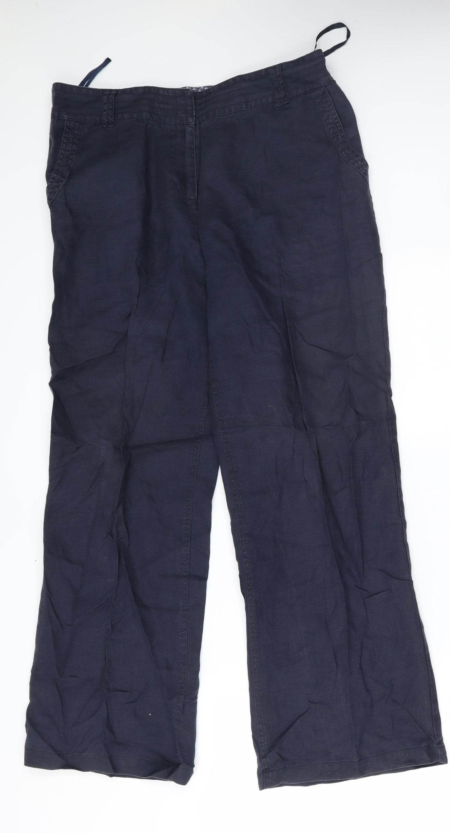 NEXT Womens Blue   Trousers  Size 14 L28 in