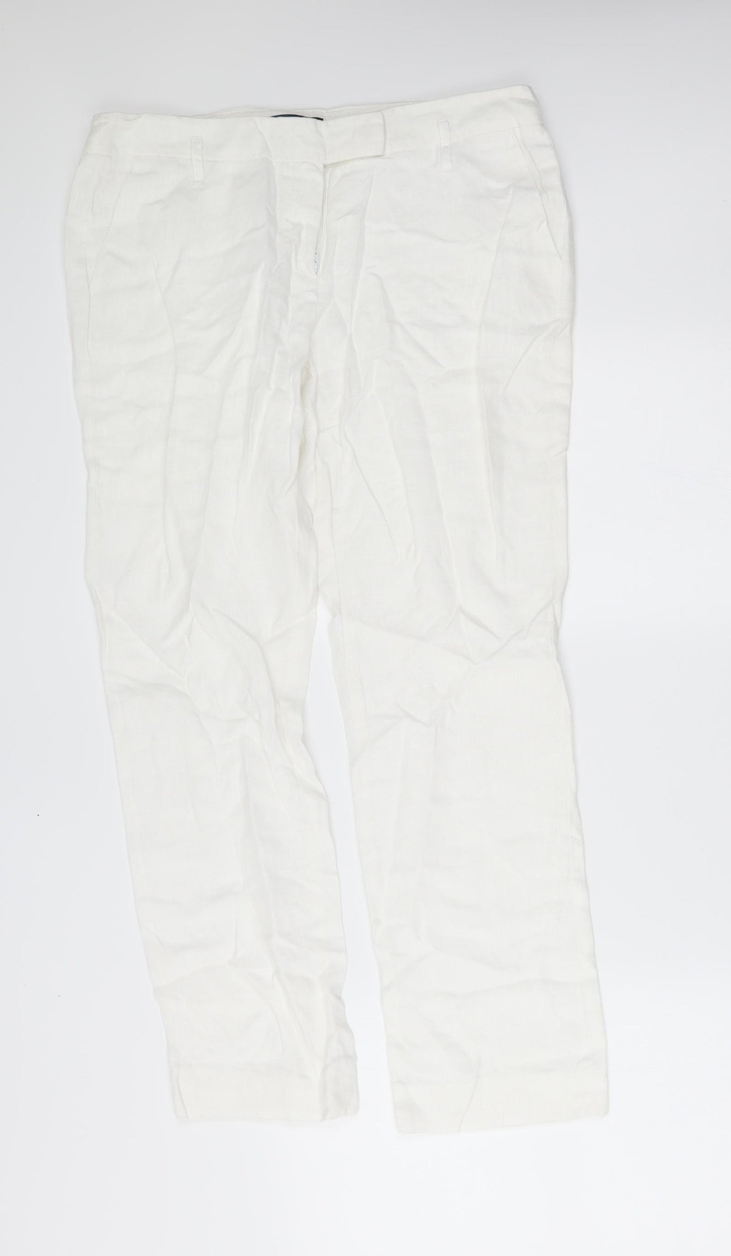 amophora Womens White   Trousers  Size L L26 in