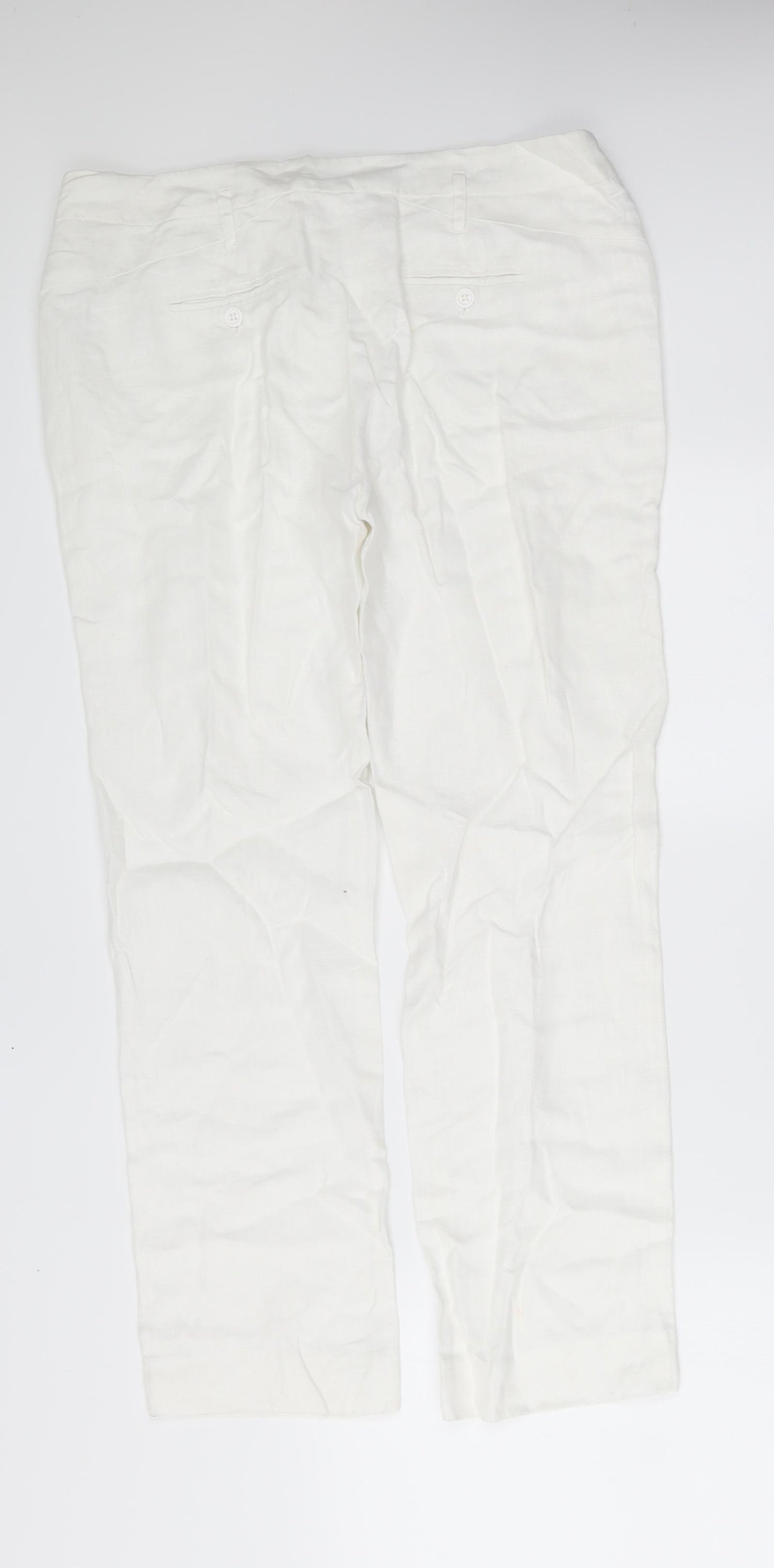 amophora Womens White   Trousers  Size L L26 in