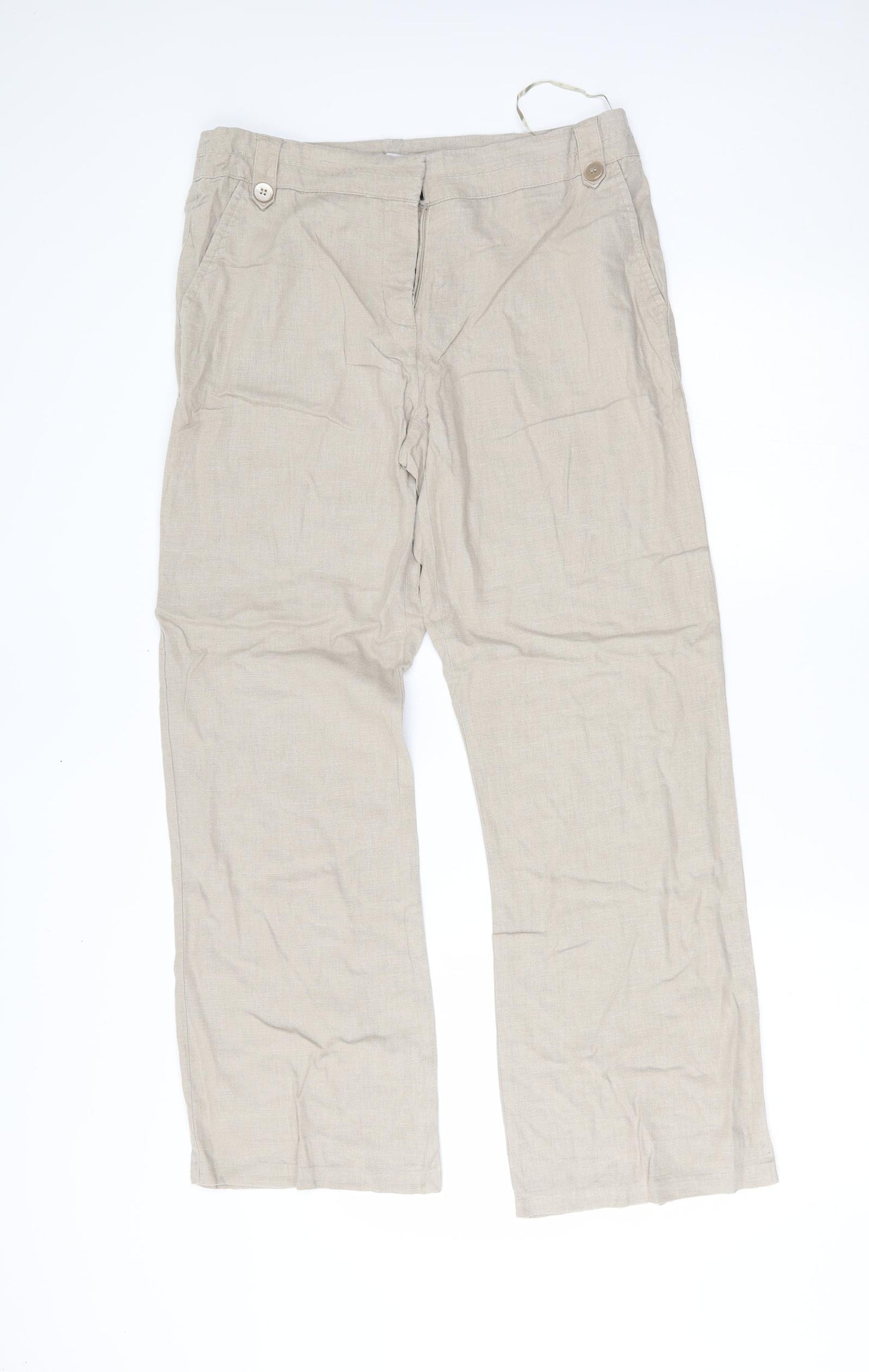 George Womens Beige   Trousers  Size 12 L29 in