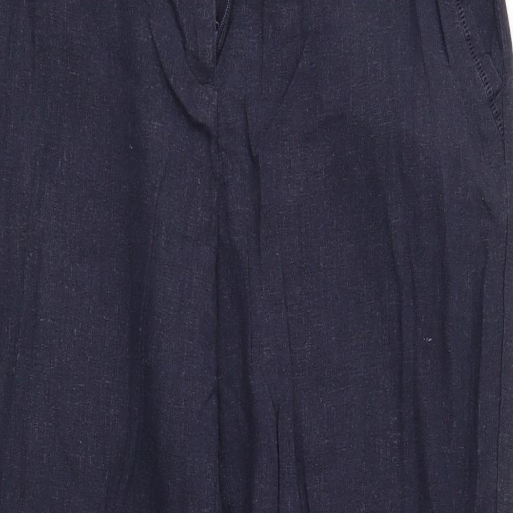 BHS Womens Blue   Trousers  Size 14 L27 in