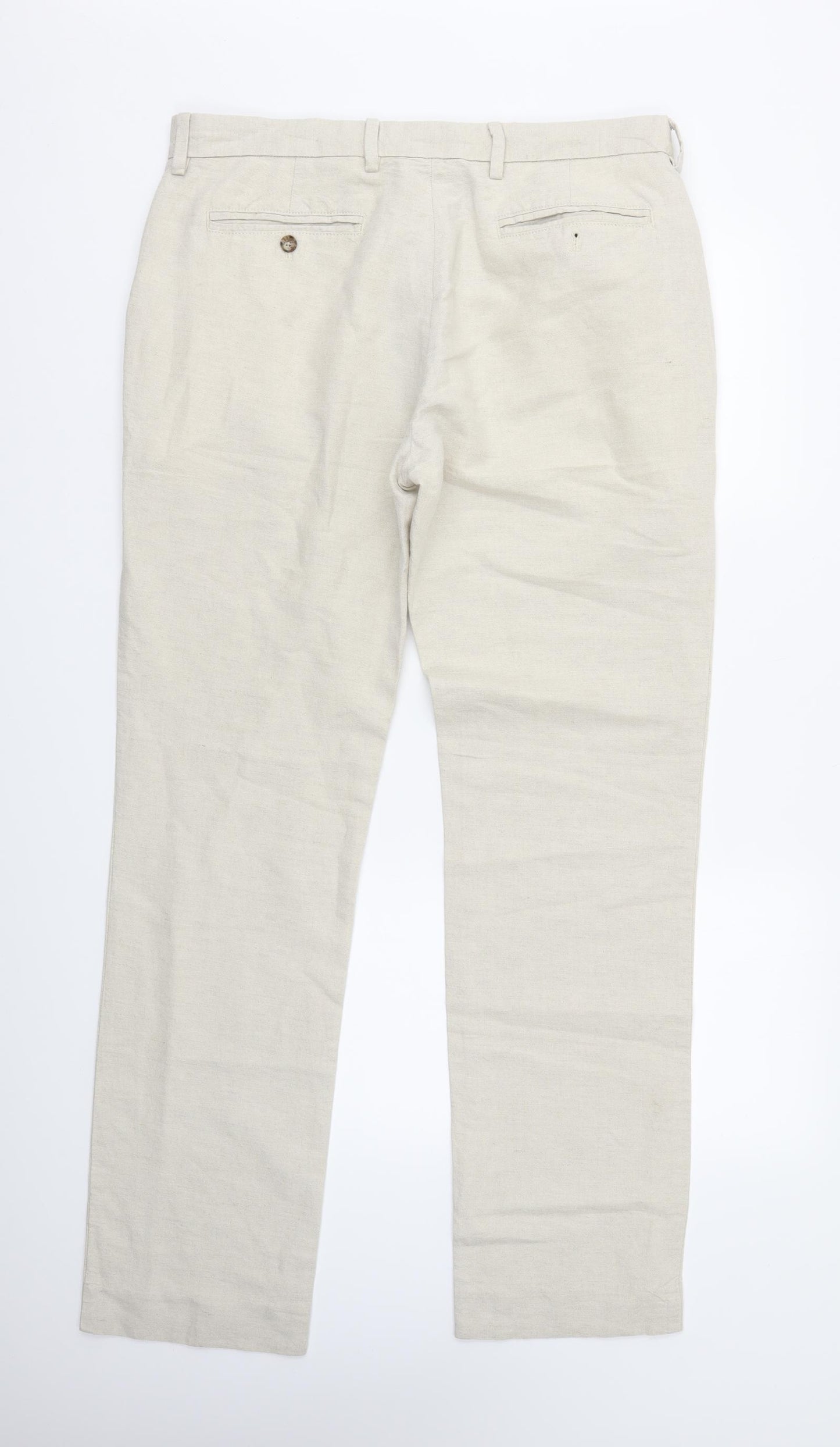 John Lewis Womens Beige   Trousers  Size 36 in L33 in