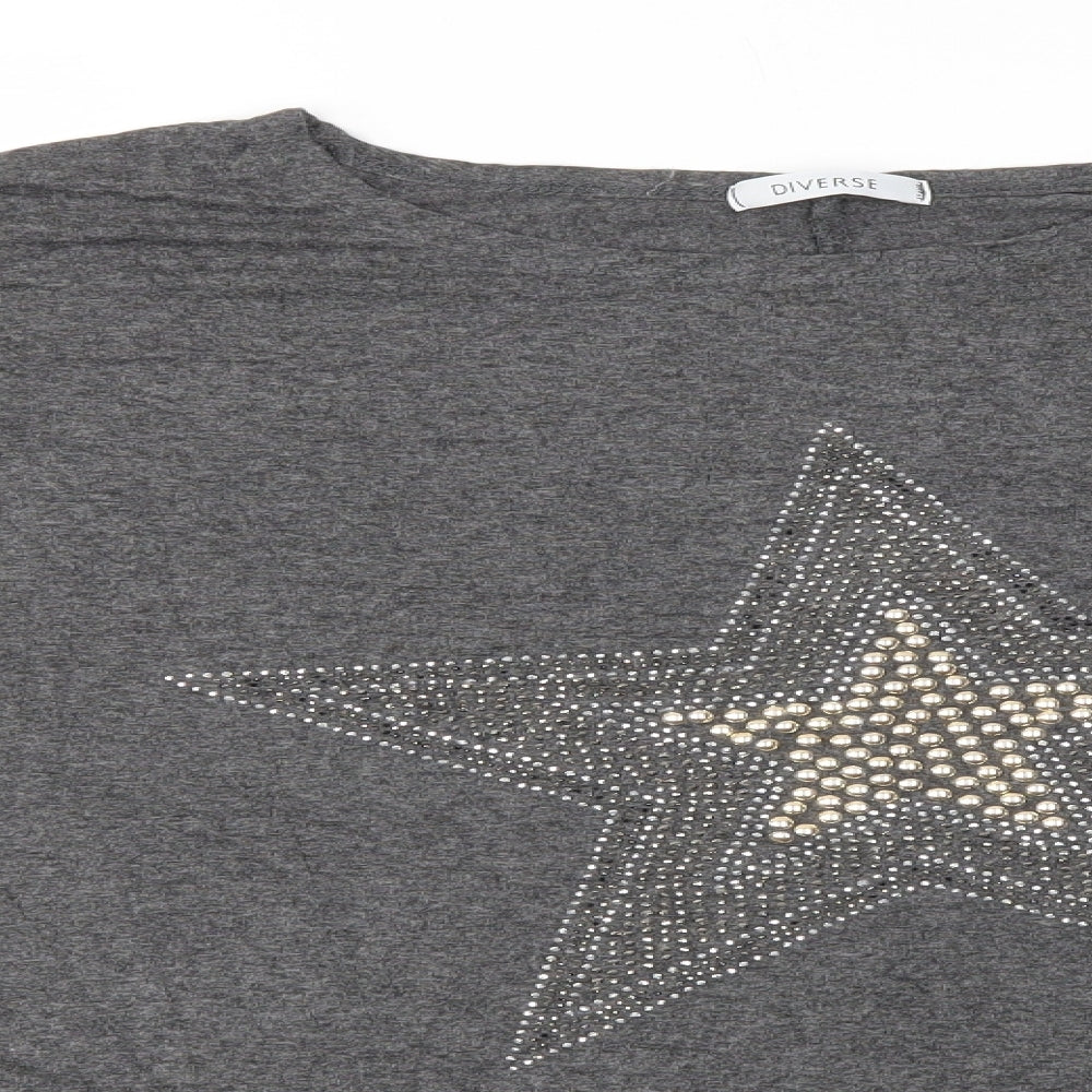Diverse Womens Grey   Basic Polo Size 2XL