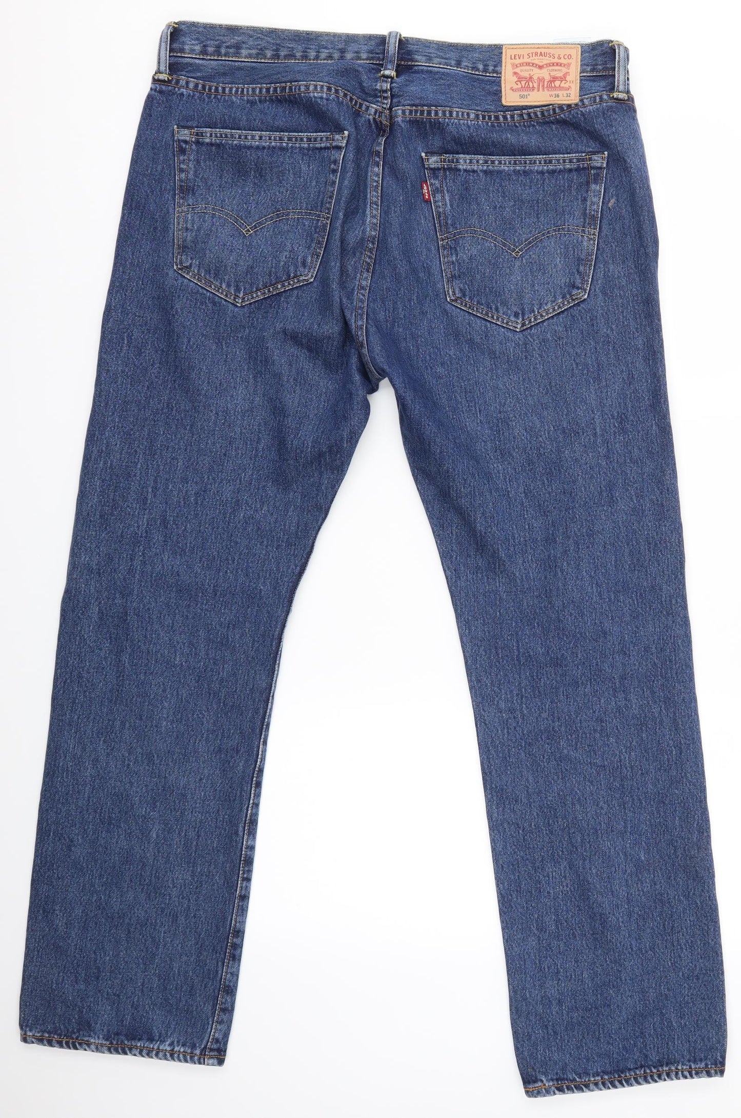 LEVIS Mens Blue   Straight Jeans Size 36 in L32 in