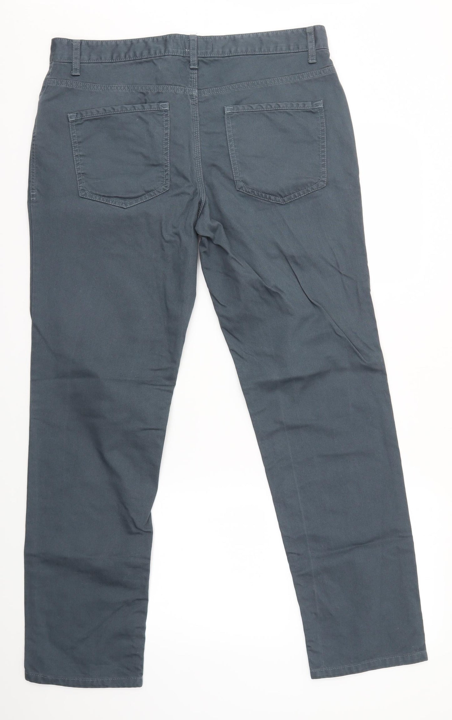 NEXT Mens Grey  Denim Straight Jeans Size 34 in L32 in