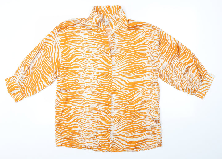 Soyaconcept Mens Multicoloured Animal Print   Button-Up Size M