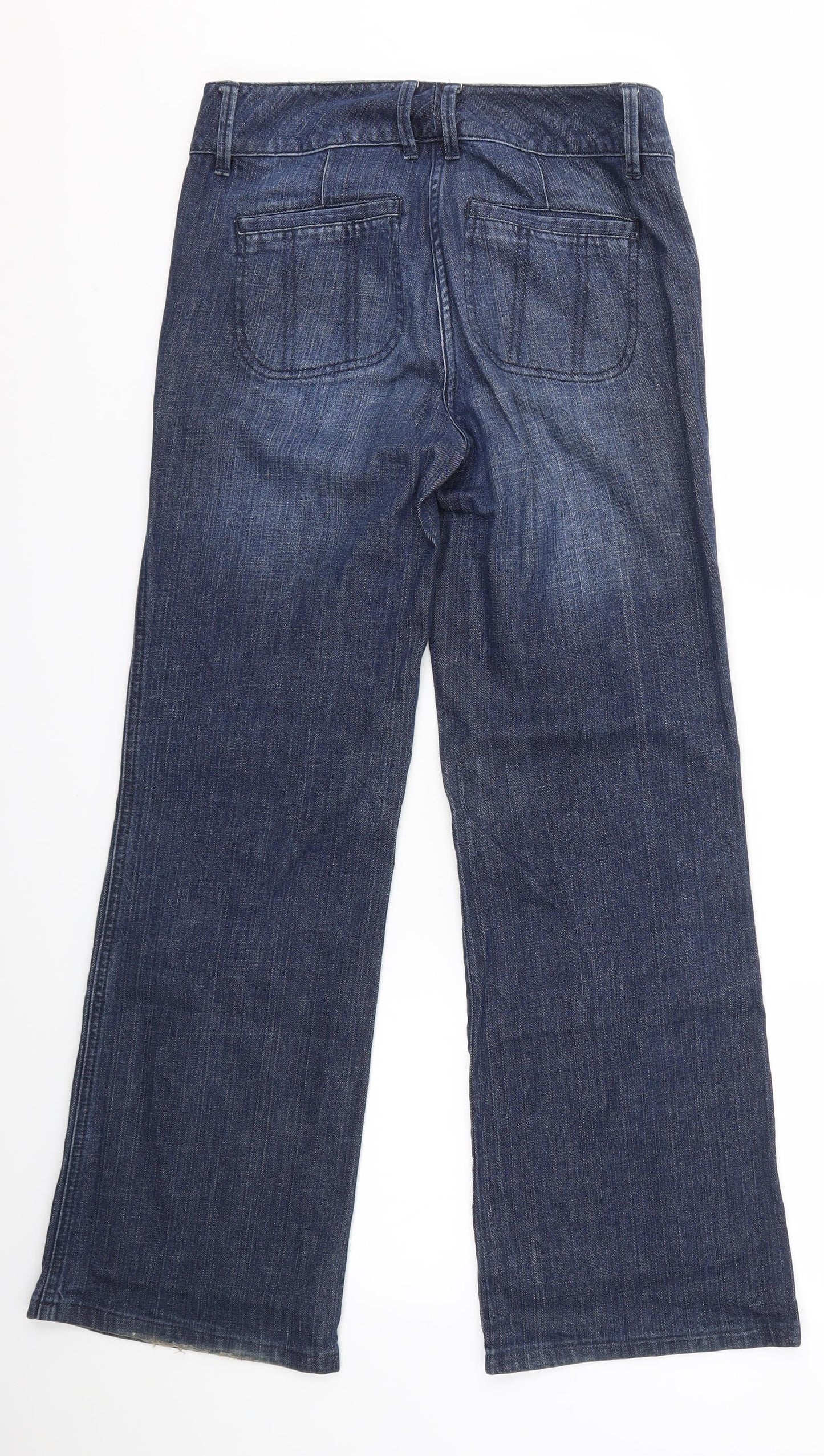 M&S Womens Blue   Flared Jeans Size 8 L20 in