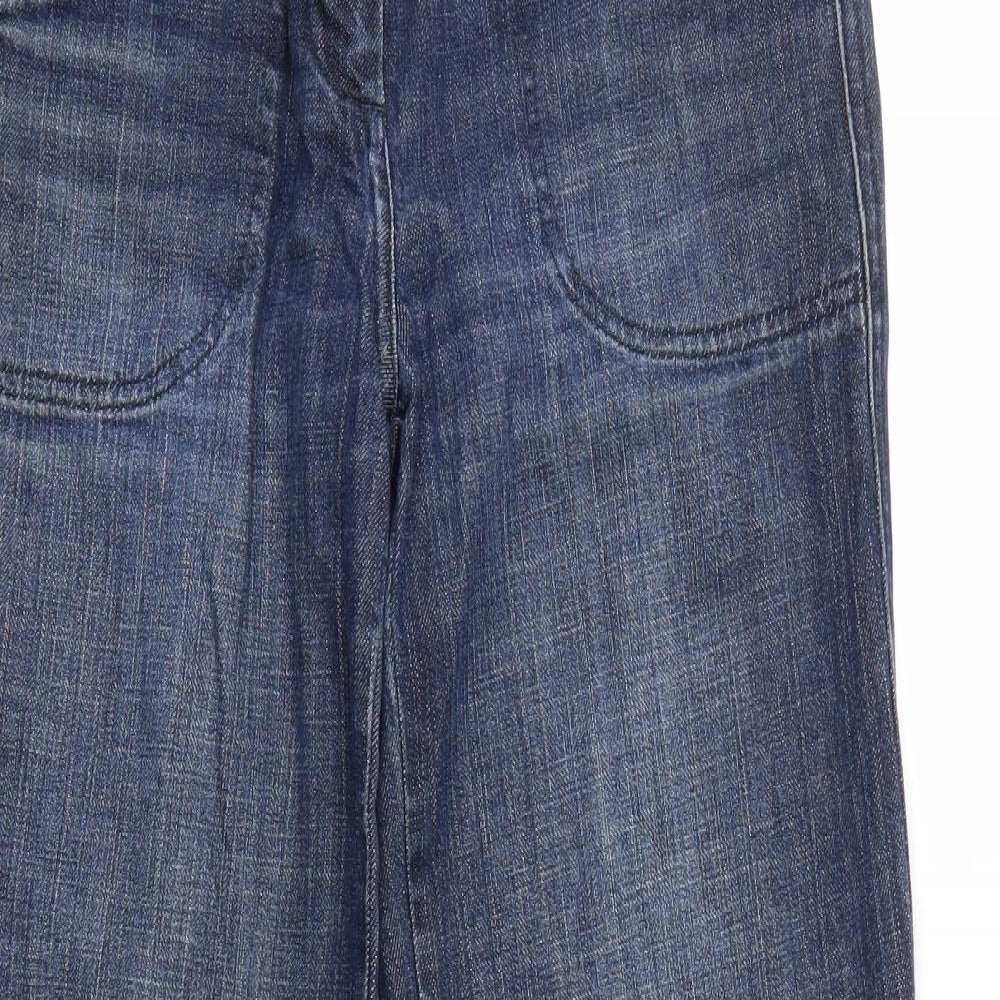 M&S Womens Blue   Flared Jeans Size 8 L20 in