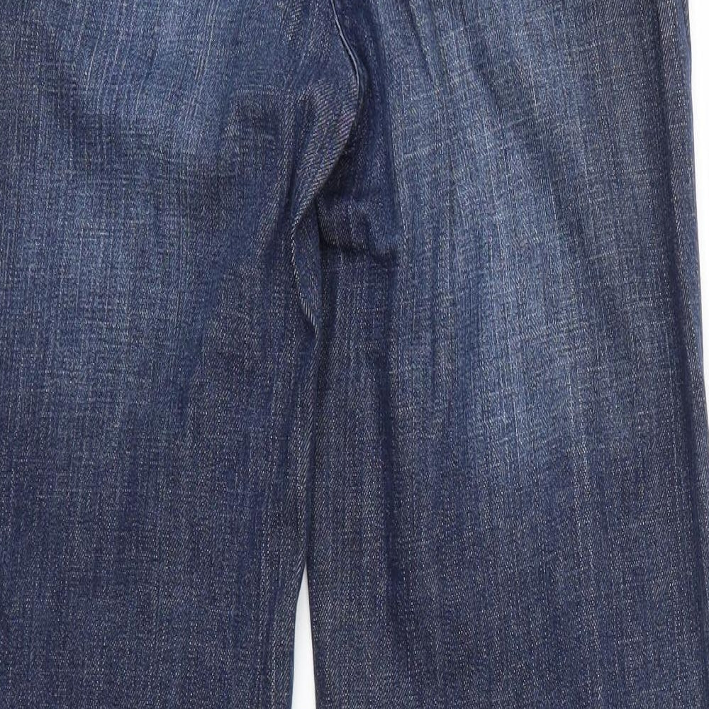 M&S Womens Blue   Flared Jeans Size 8 L20 in