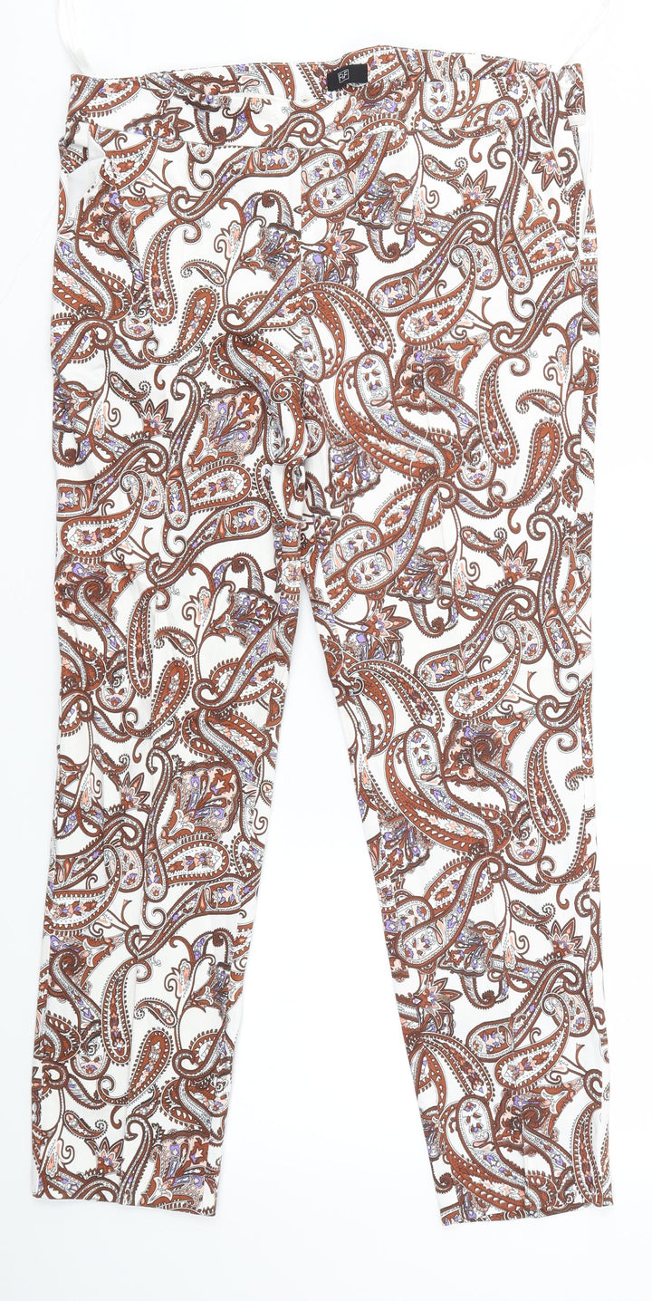 F&F Womens Multicoloured Trousers Size 12 L26 in