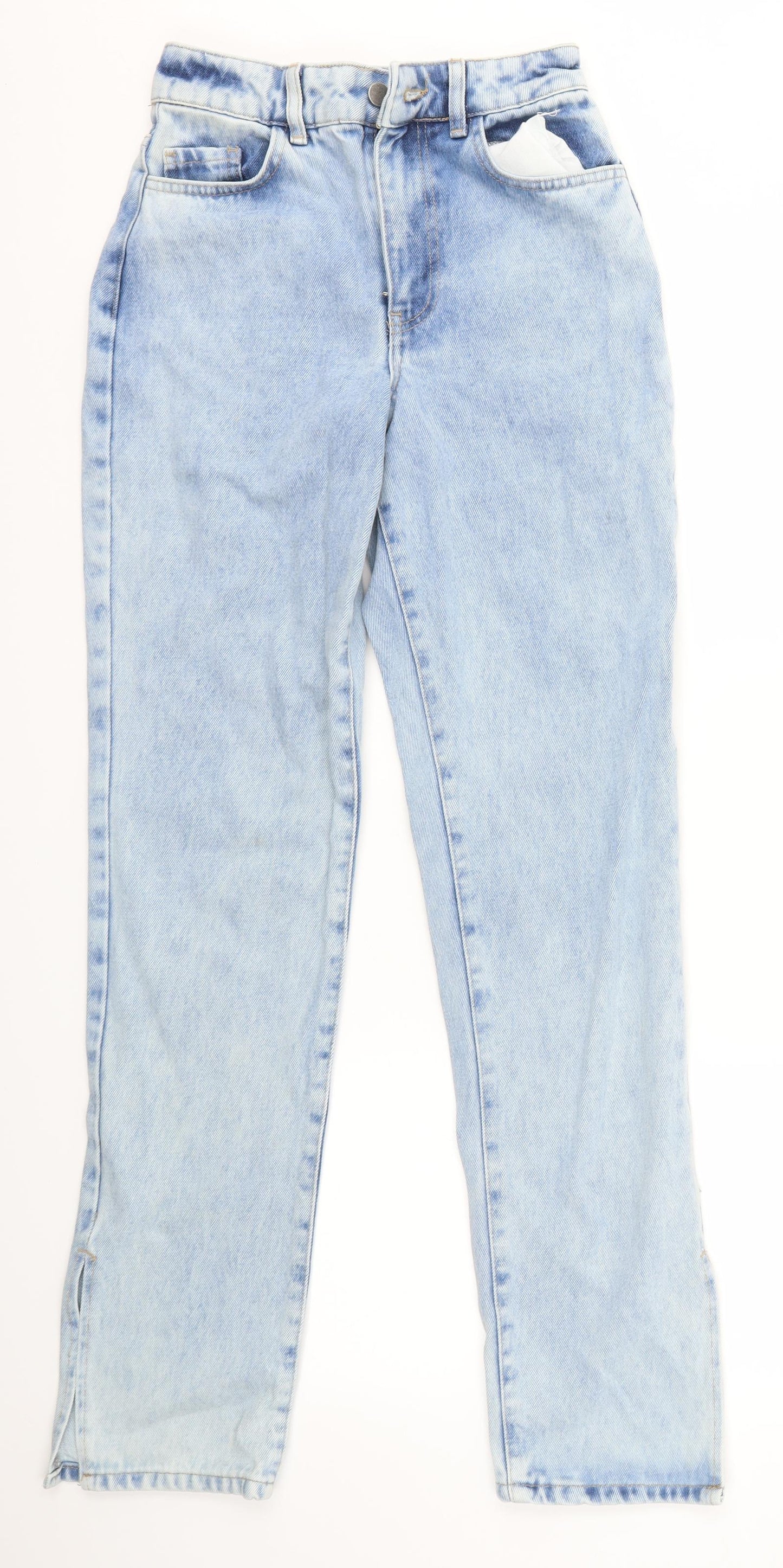 Boohoo Womens Blue   Straight Jeans Size 4 L30 in