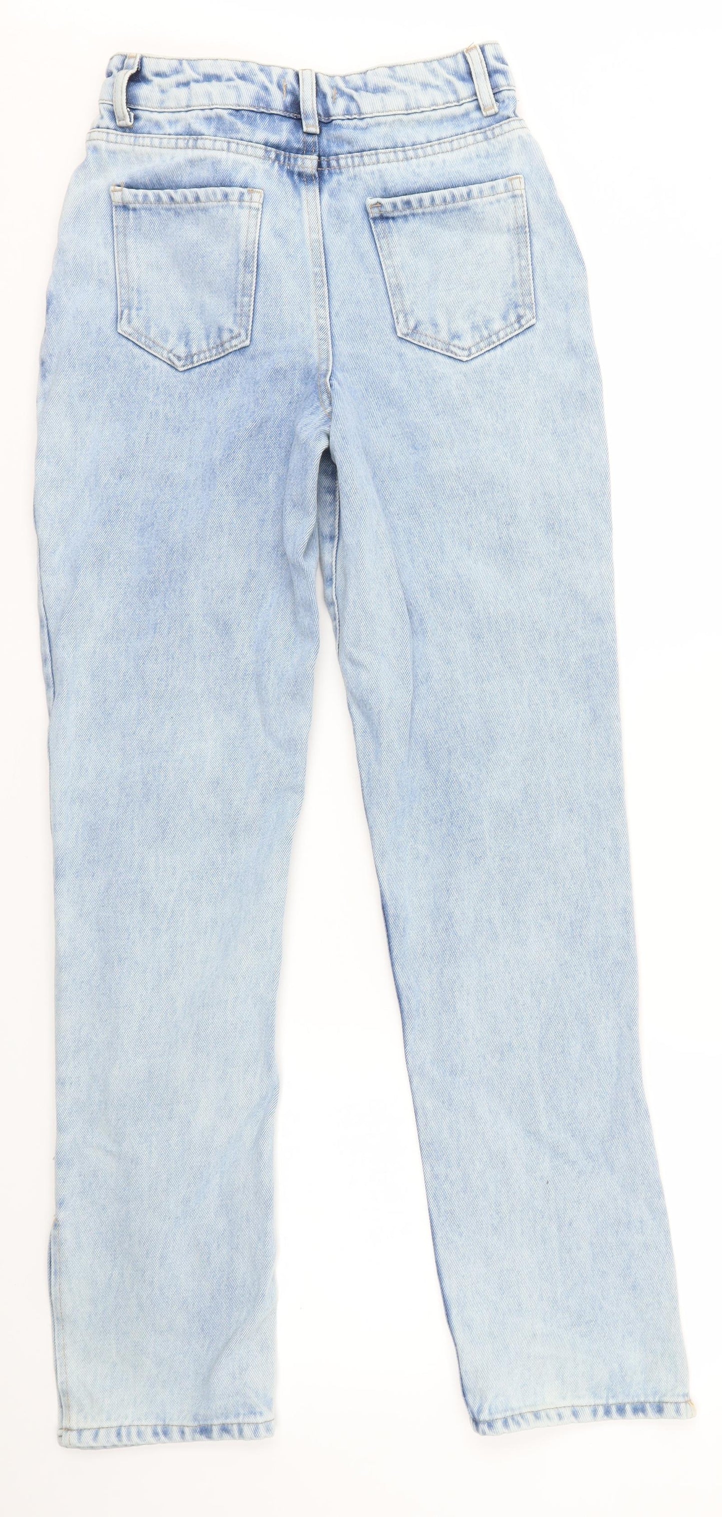 Boohoo Womens Blue   Straight Jeans Size 4 L30 in